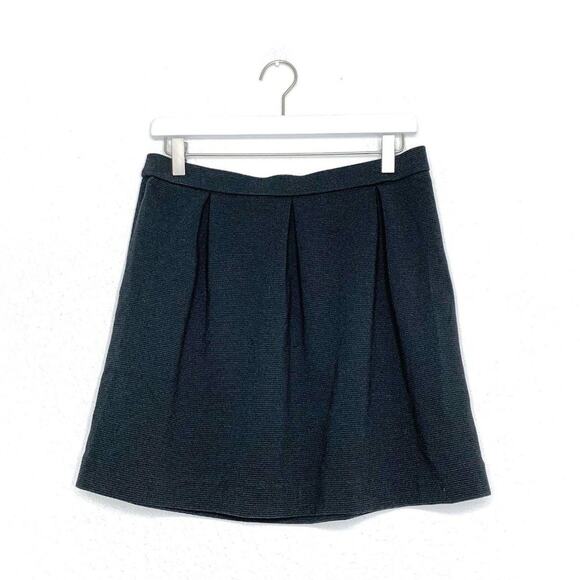 Madewell Y2K Bistro Texture Striped A-Line Pleated Mini Skirt sz 12 Large - Picture 6 of 11